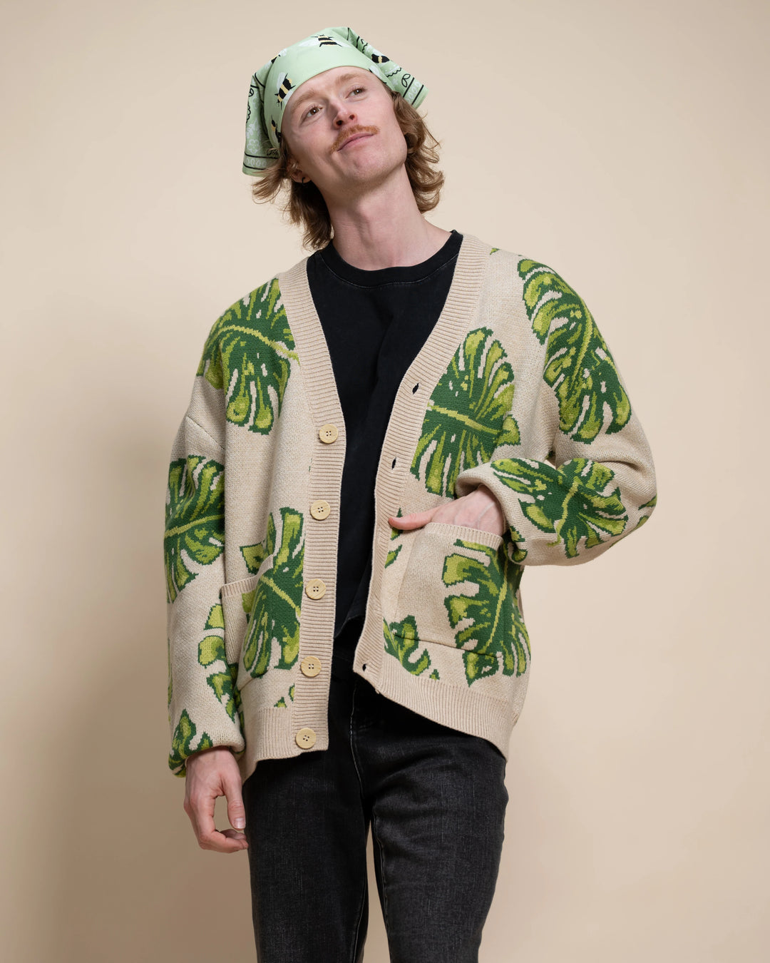 Monstera Cardigan