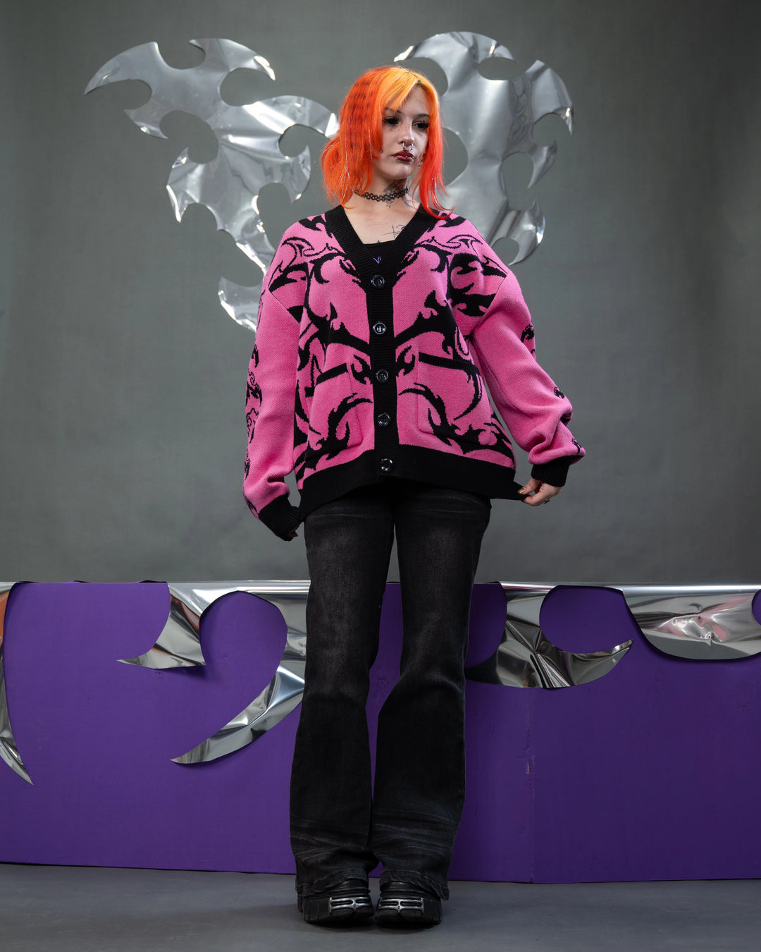 Cyber Heart Cardigan – Steady Hands