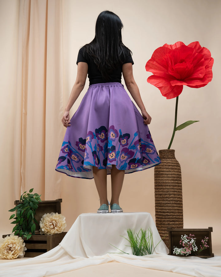 Violet Flower Skirt