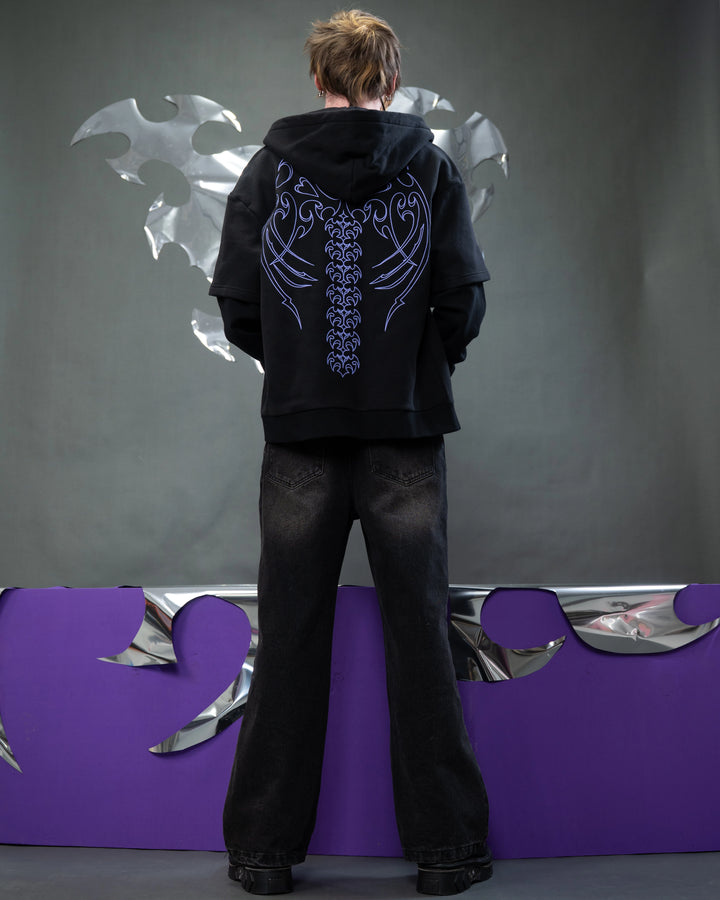 Cyber Angel Zip Up Hoodie