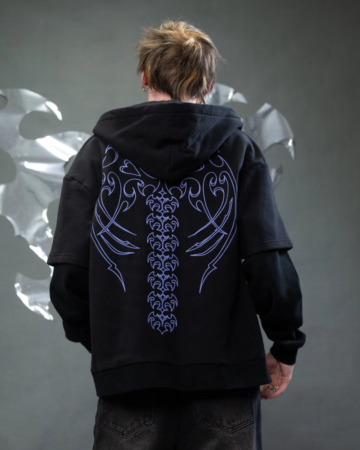 Cyber Angel Zip Up Hoodie
