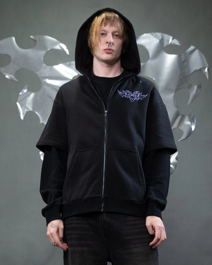 Cyber Angel Zip Up Hoodie
