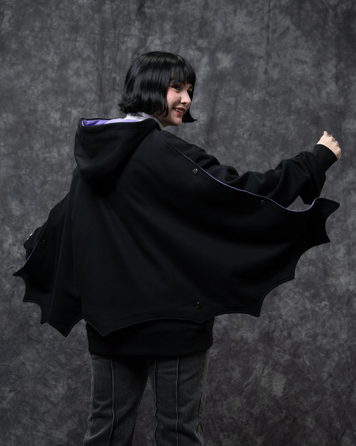 Bat Wing Zip Up Hoodie