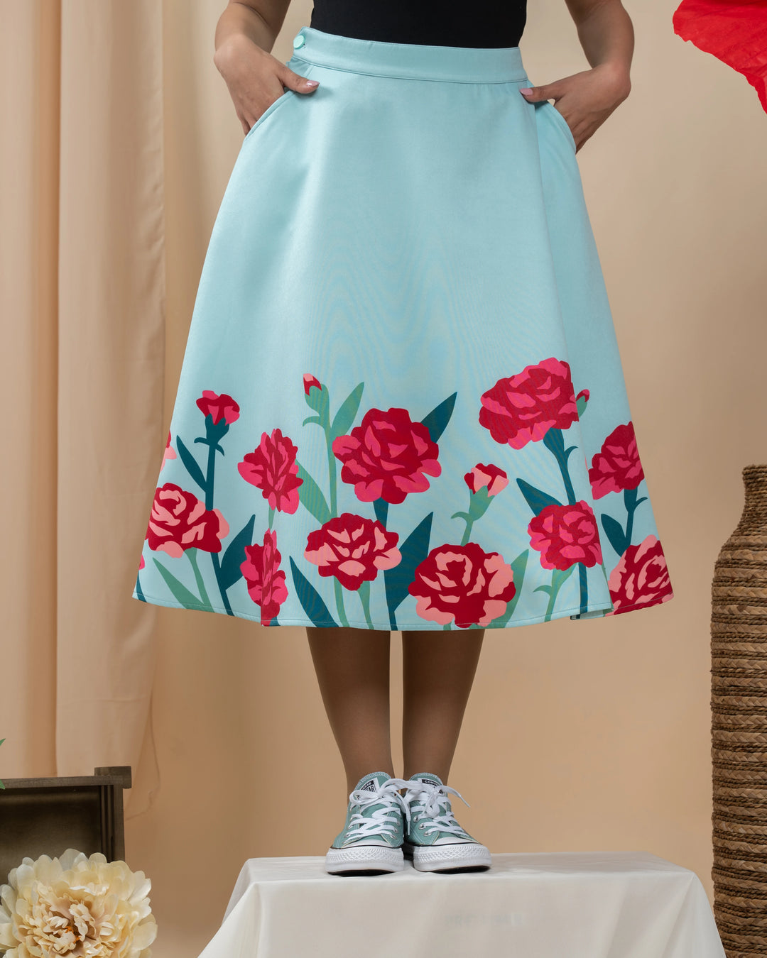 Carnation Flower Skirt