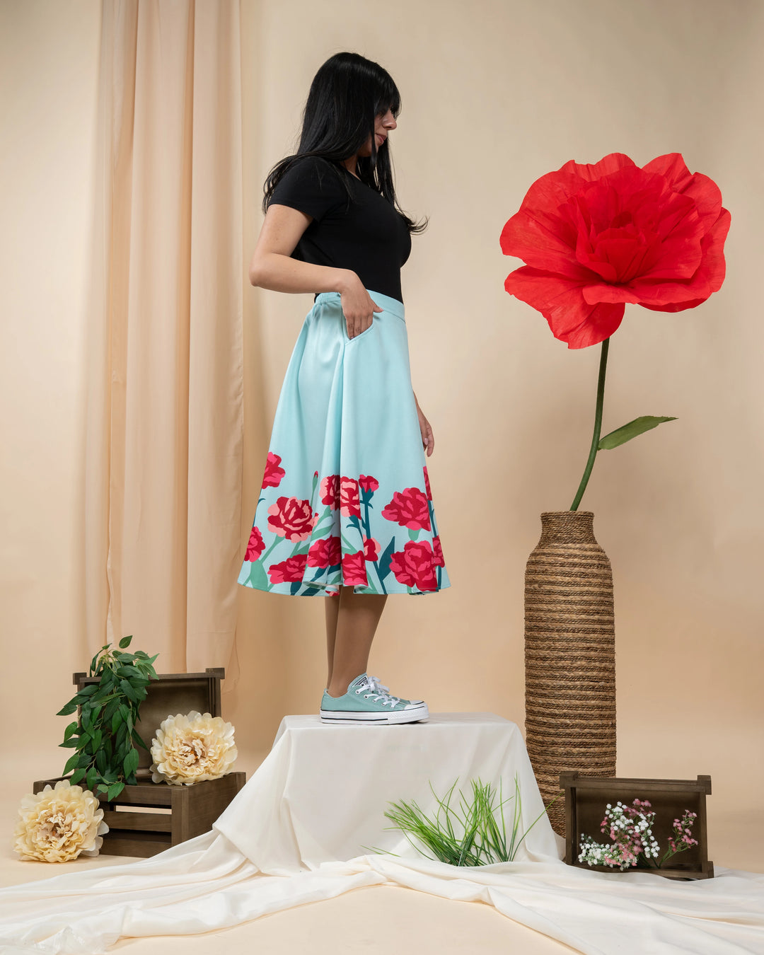 Carnation Flower Skirt