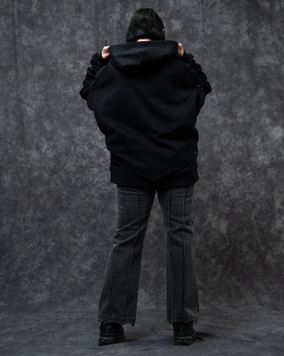 Bat Wing Zip Up Hoodie