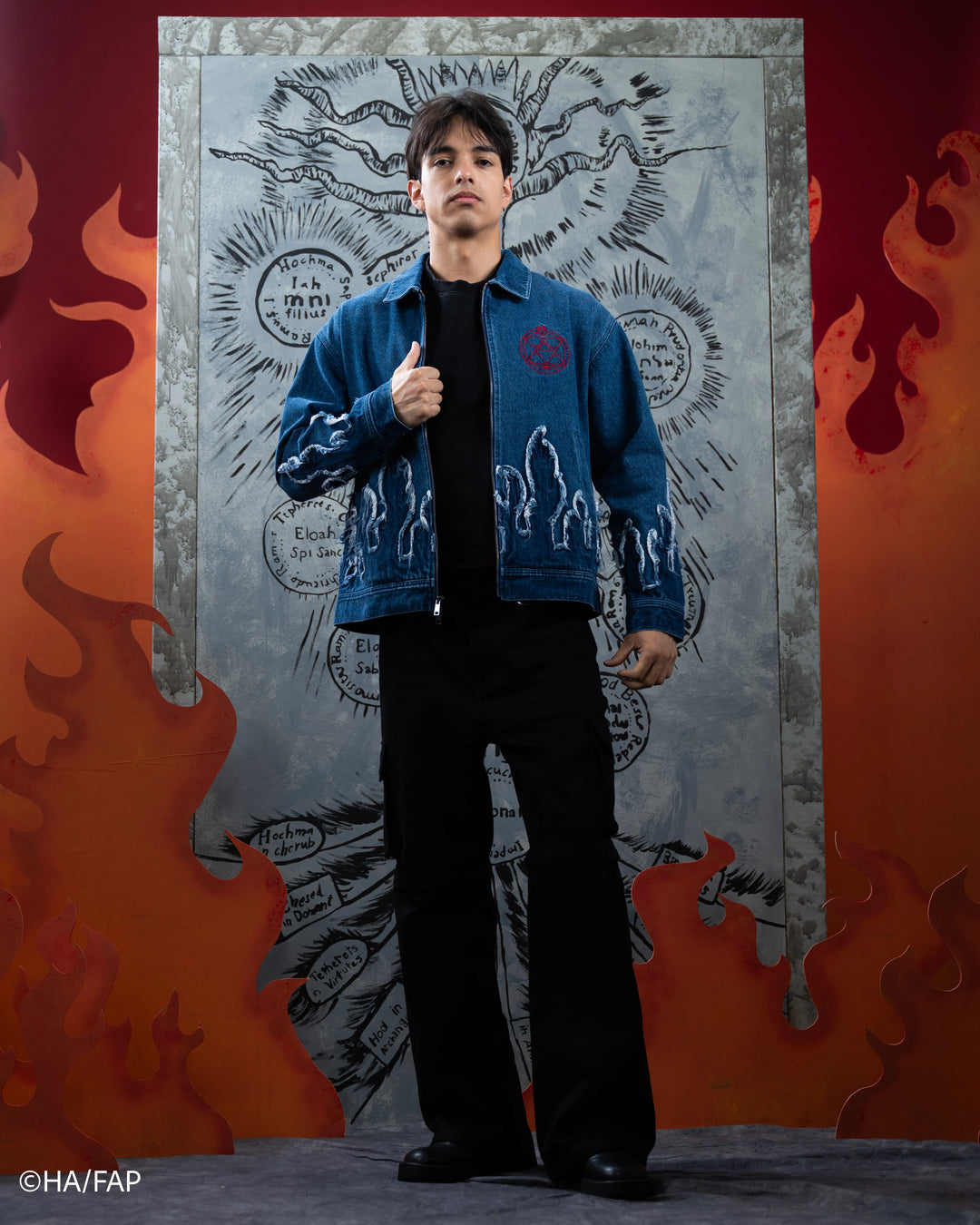 Flame Alchemist Denim Jacket