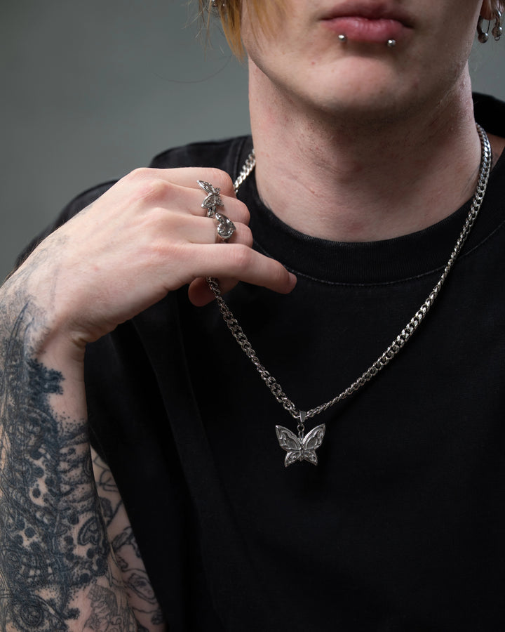 Cyber Butterfly Necklace