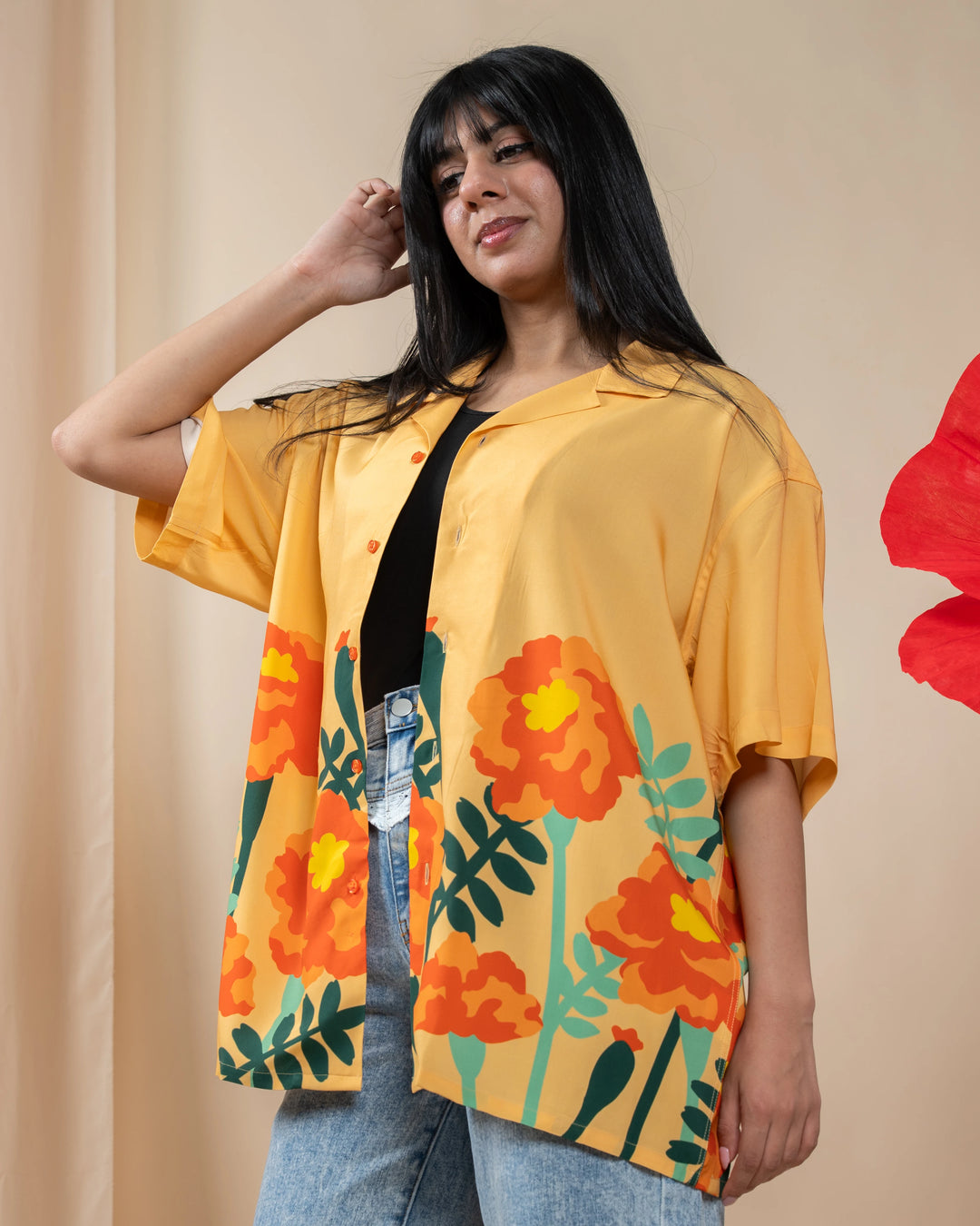 Marigold Button Up