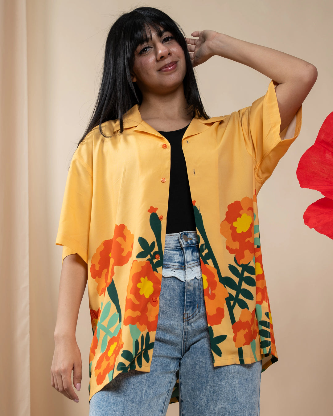 Marigold Button Up
