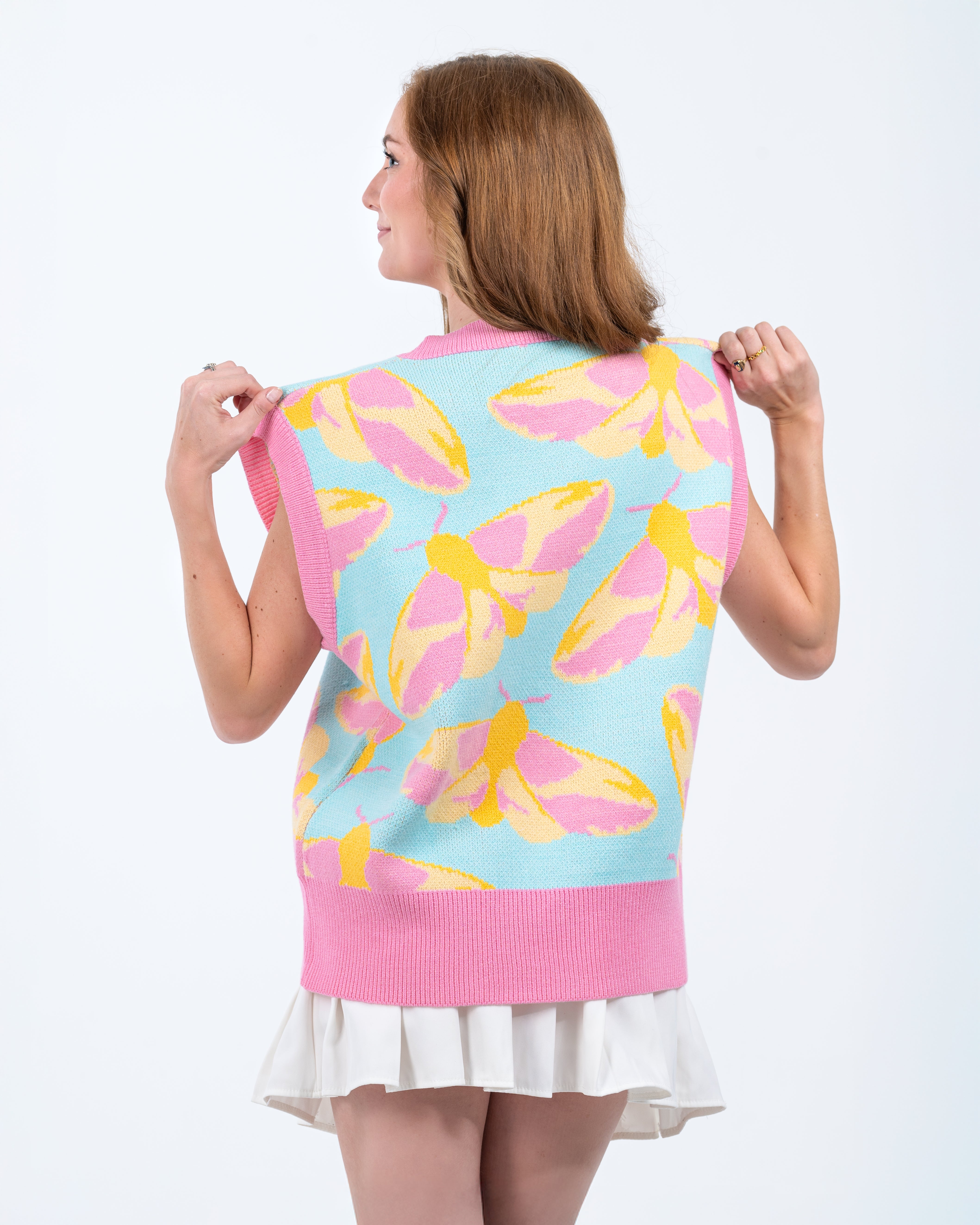 Rosy Maple Moth Vest – Steady Hands
