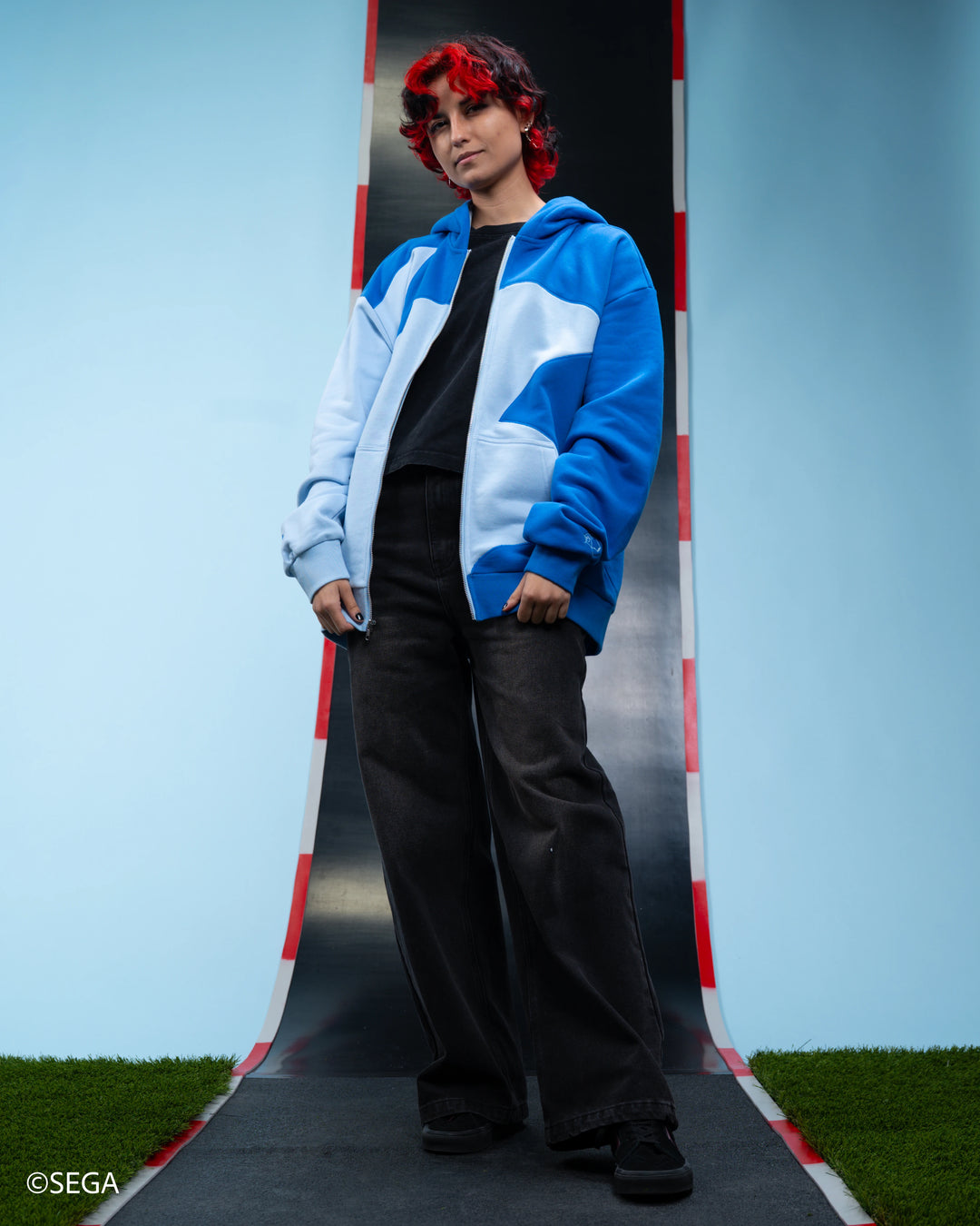 Sonic Zip Up Hoodie