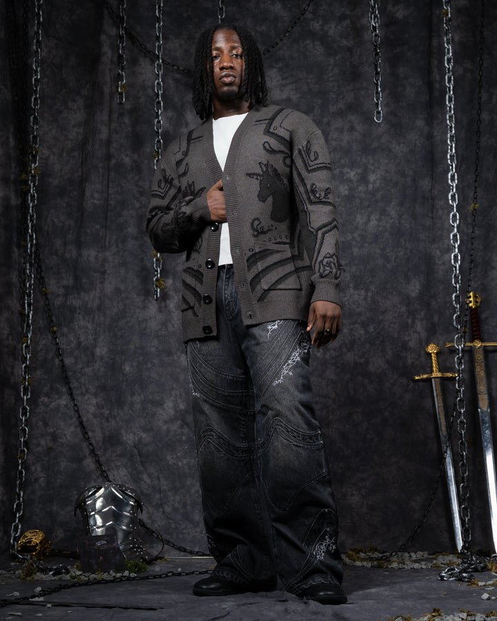 Dark Knight's Armor Cardigan