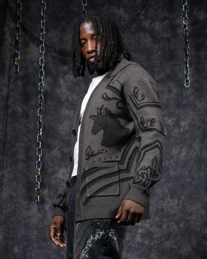 Dark Knight's Armor Cardigan