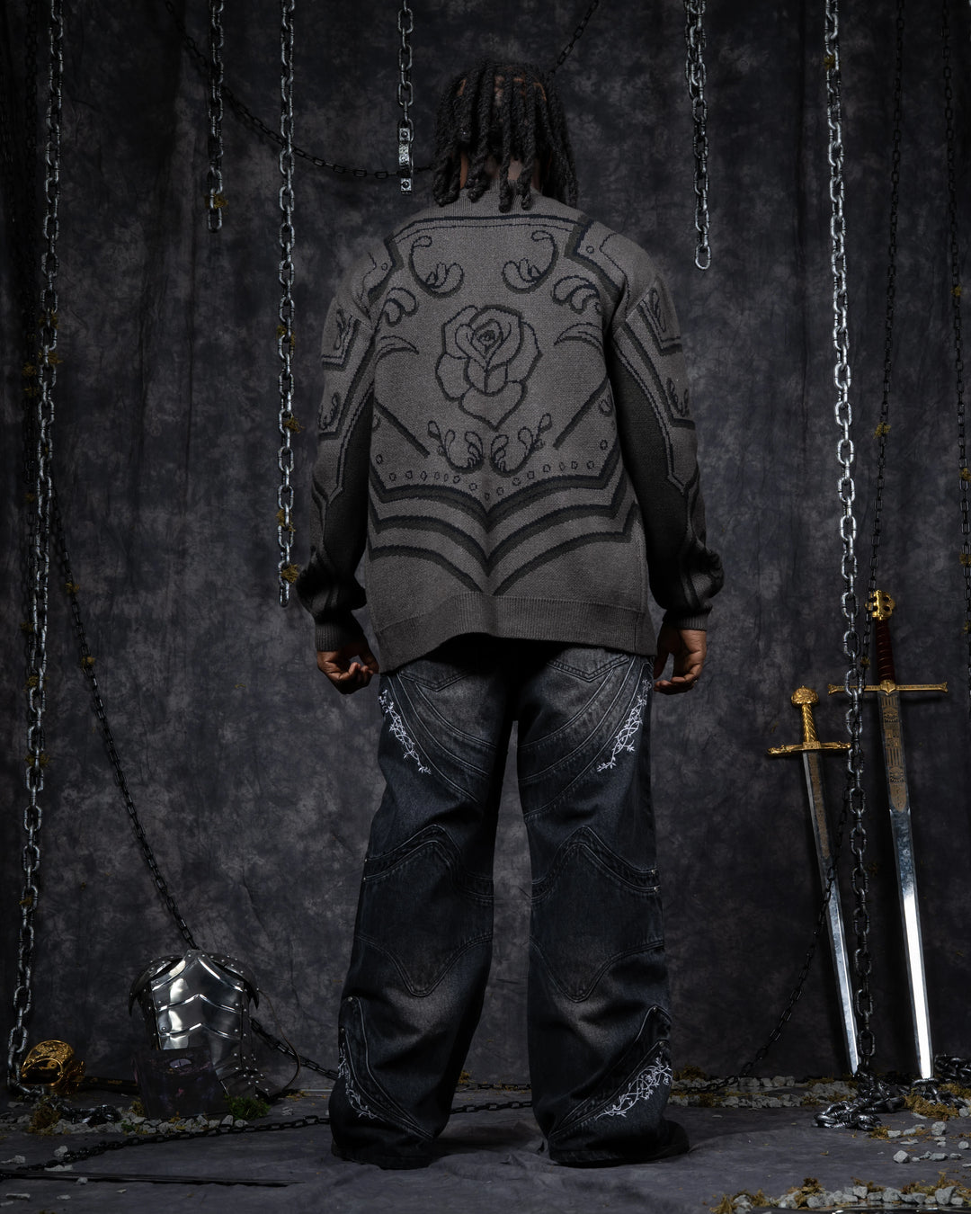 Dark Knight's Armor Cardigan