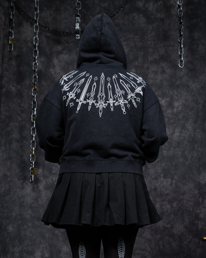 Cropped 10 Billion Swords Hoodie