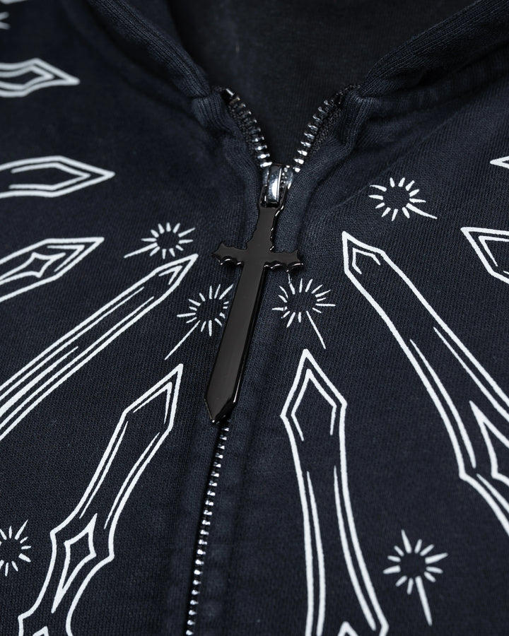 Cropped 10 Billion Swords Hoodie