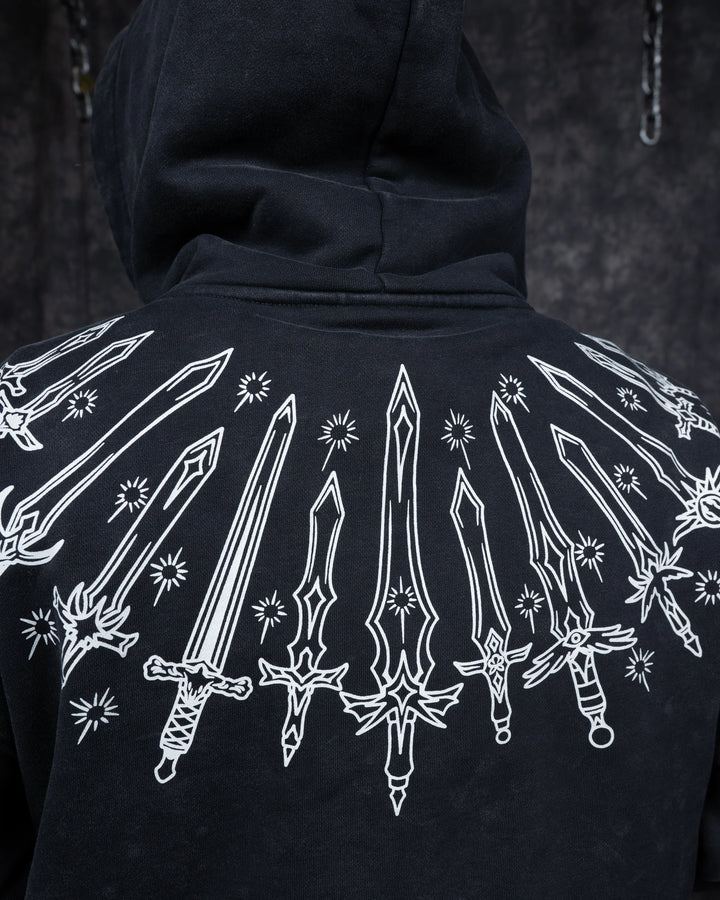 Cropped 10 Billion Swords Hoodie