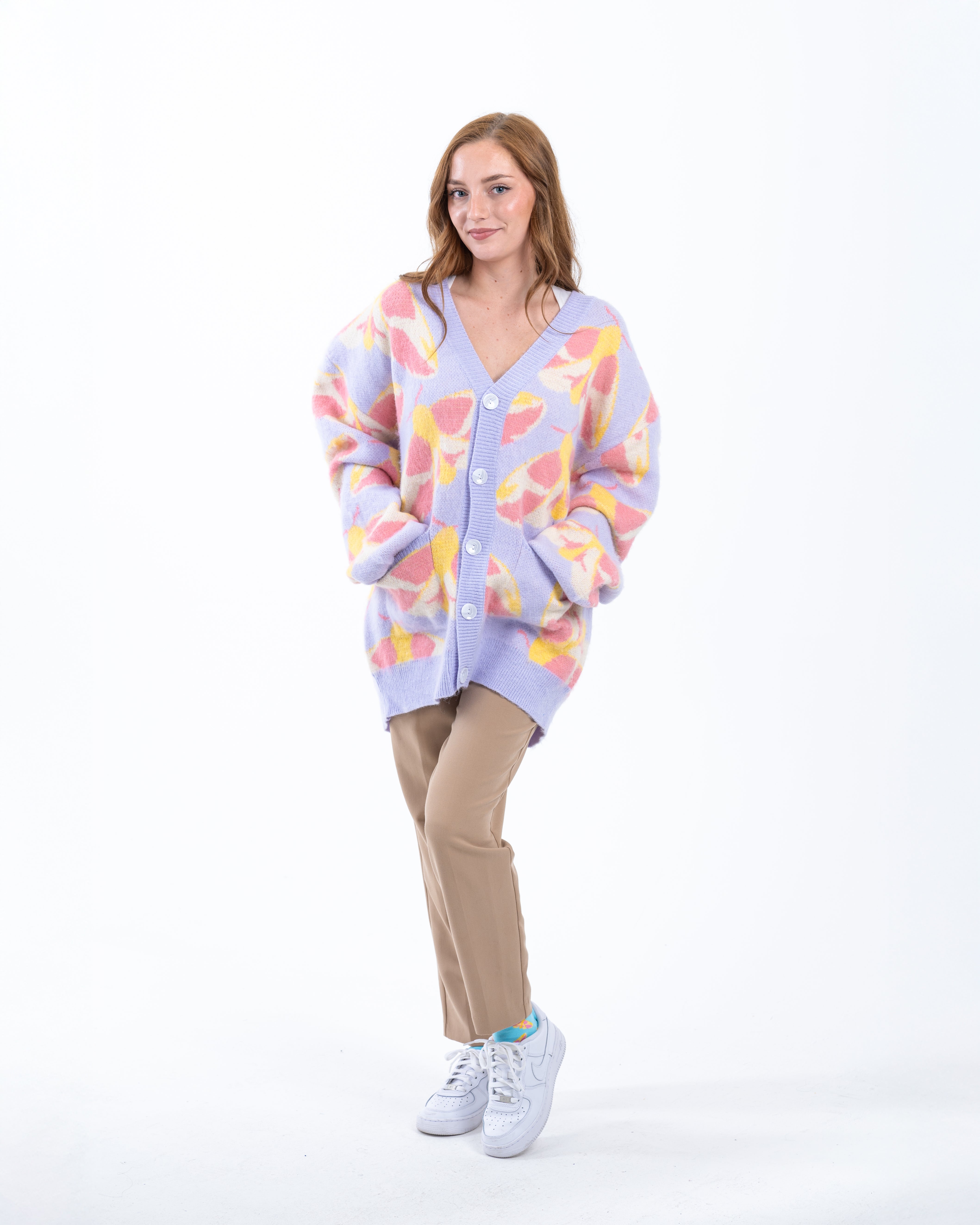 rosy monster warmy ruffle ホワイト カーディガン Rosy Monsterの rosy monster warmy ruffle ホワイト カーディガン Rosy Monsterの