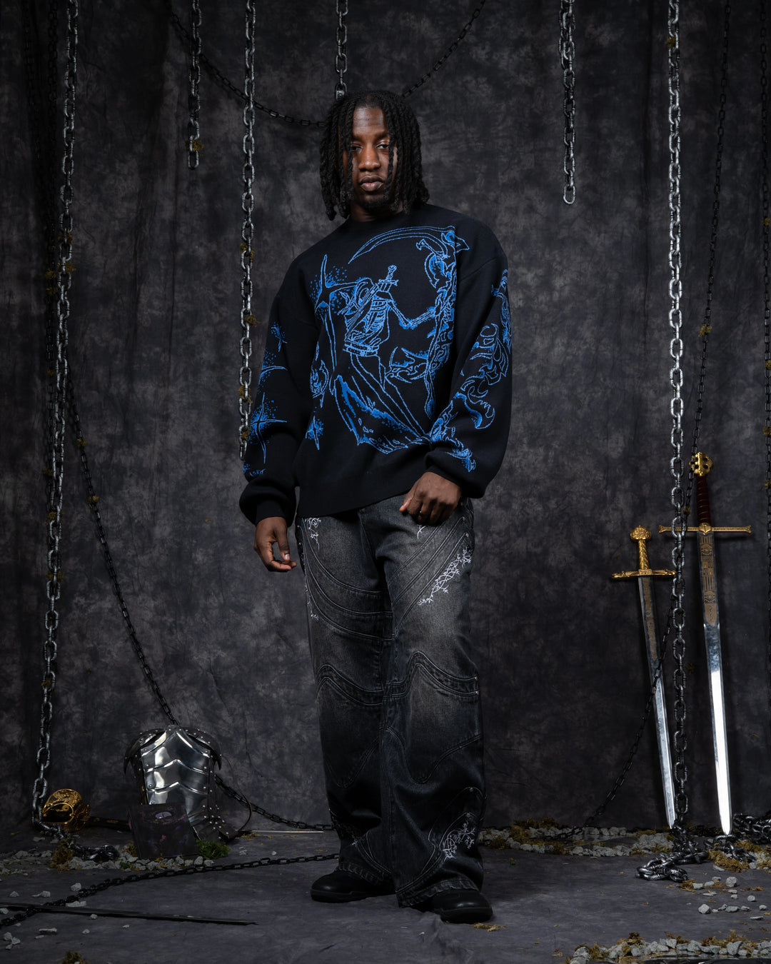 Ghostly Weapons Sweater