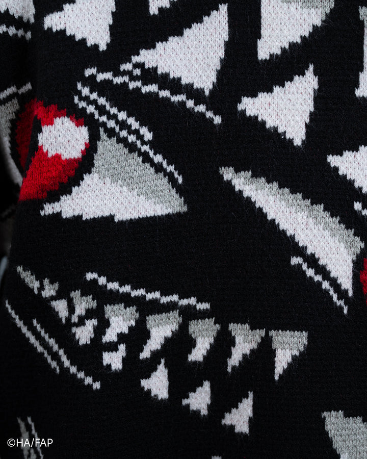 Cropped Pride Patterned Cardigan