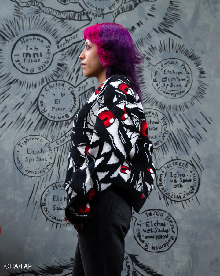Cropped Pride Patterned Cardigan