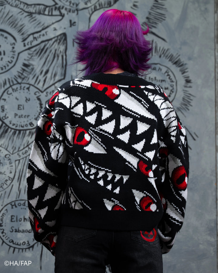 Cropped Pride Patterned Cardigan