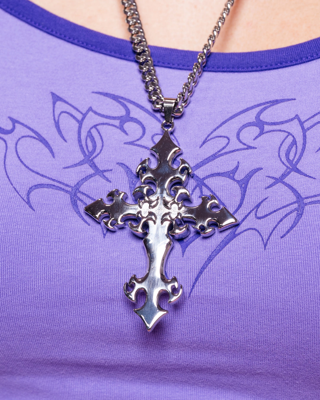 Cyber Cross Necklace