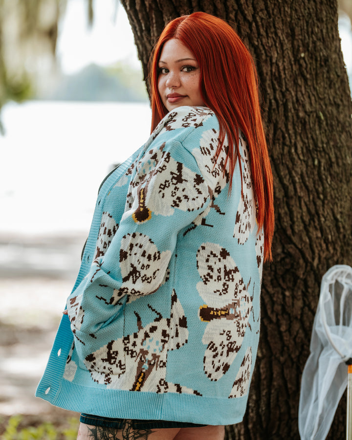 Giant Leopard Moth Cardigan