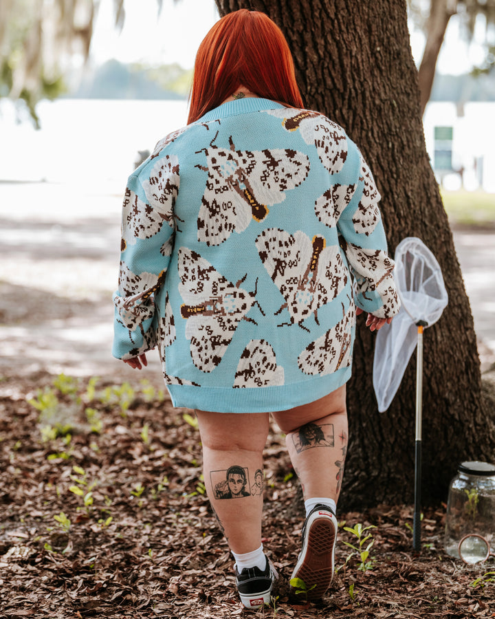 Giant Leopard Moth Cardigan