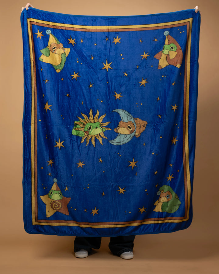 Celestial Frog and Toad Blanket
