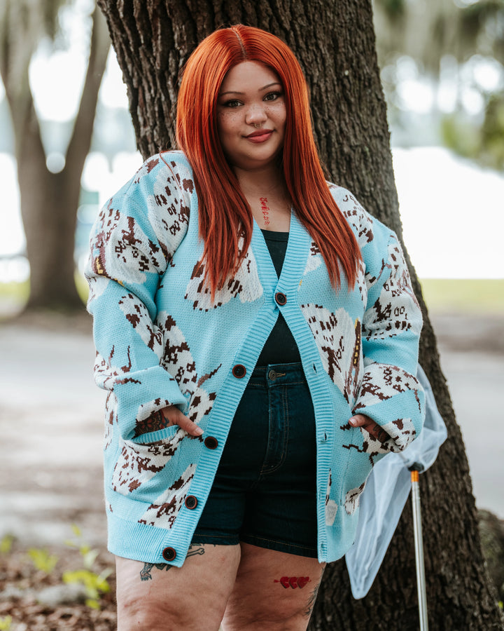 Giant Leopard Moth Cardigan