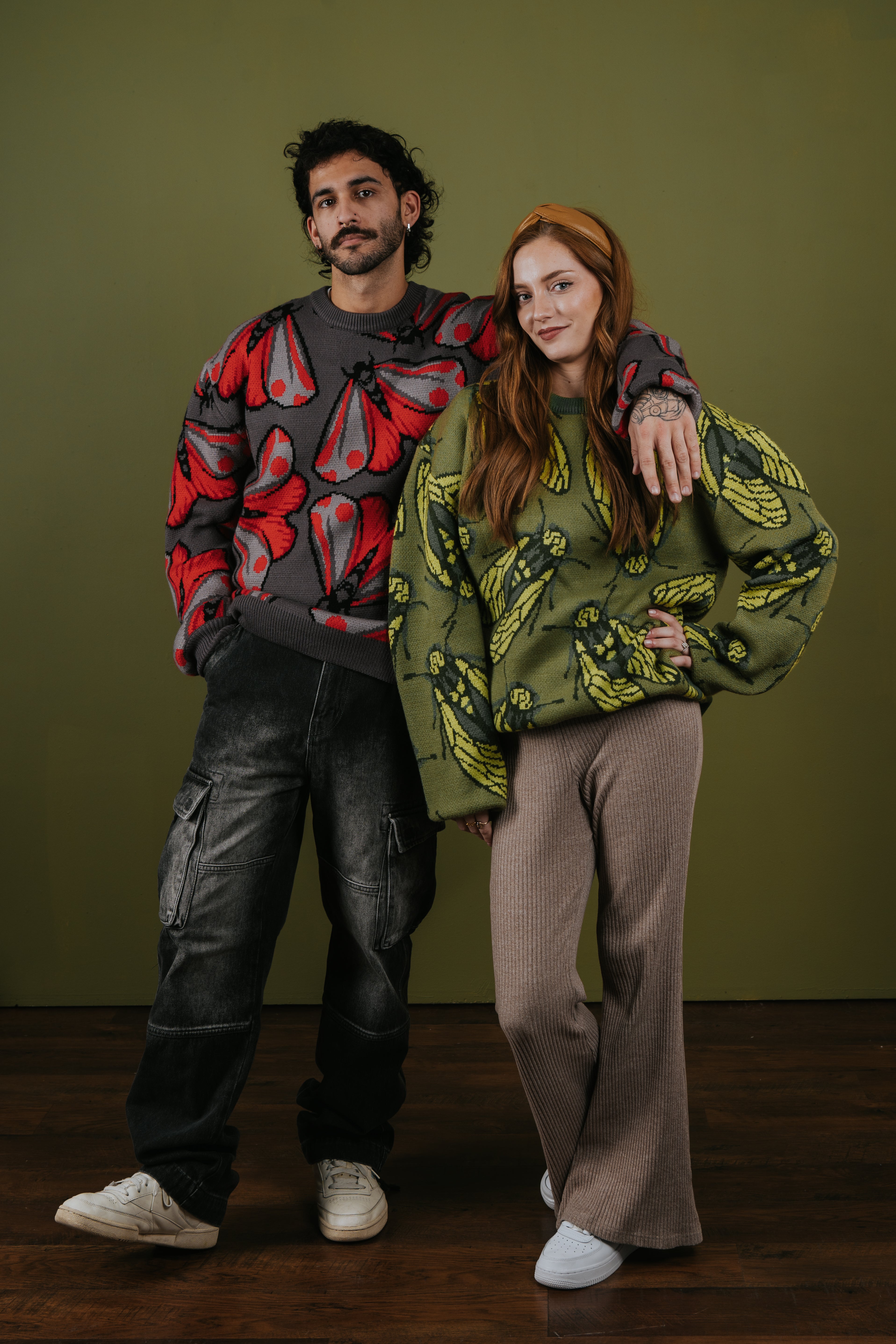 【nana】siiilon×cannabis セーター Cinnabar Moth Cardigan – Steady Hands