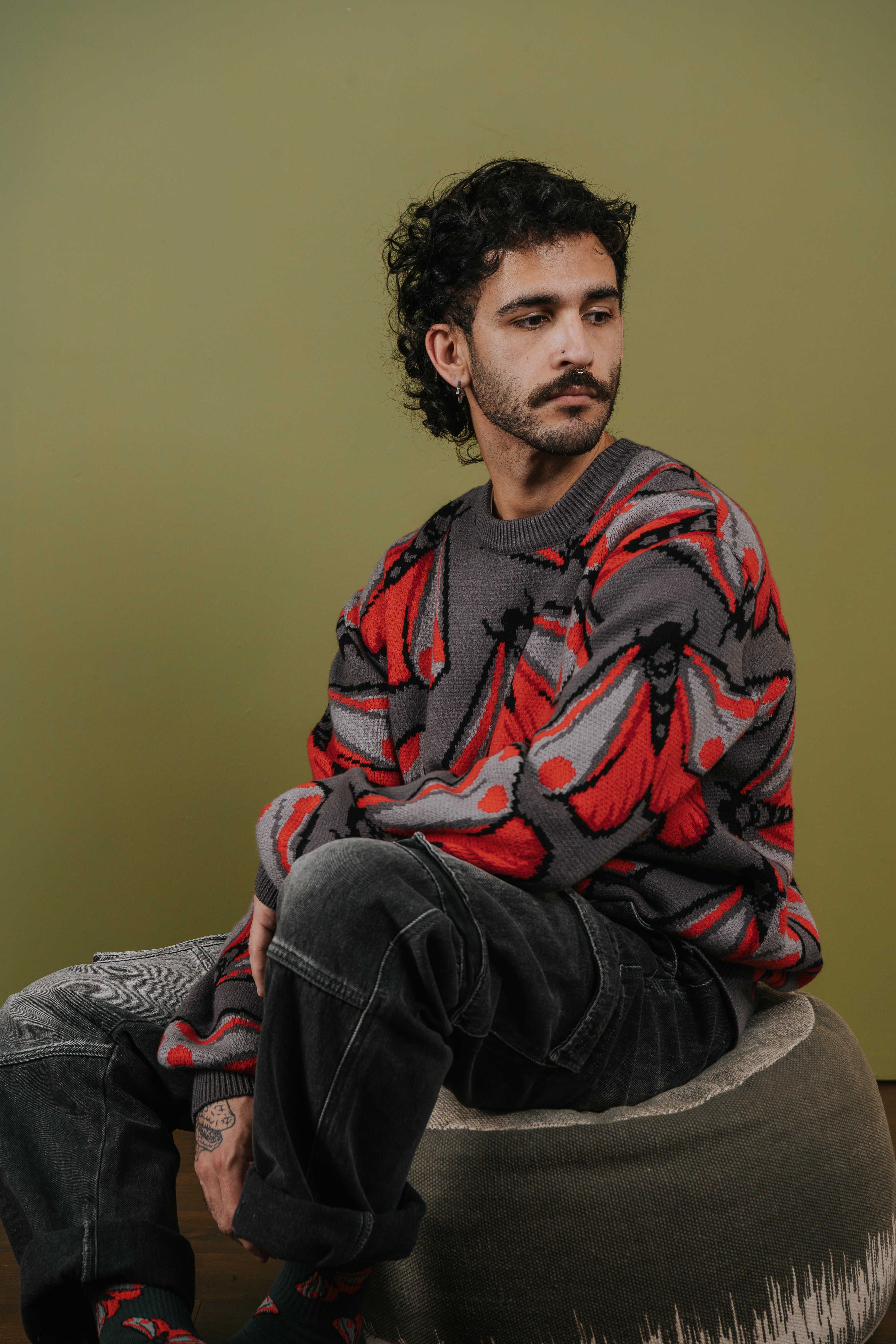 【nana】siiilon×cannabis セーター Cinnabar Moth Sweater – Steady Hands