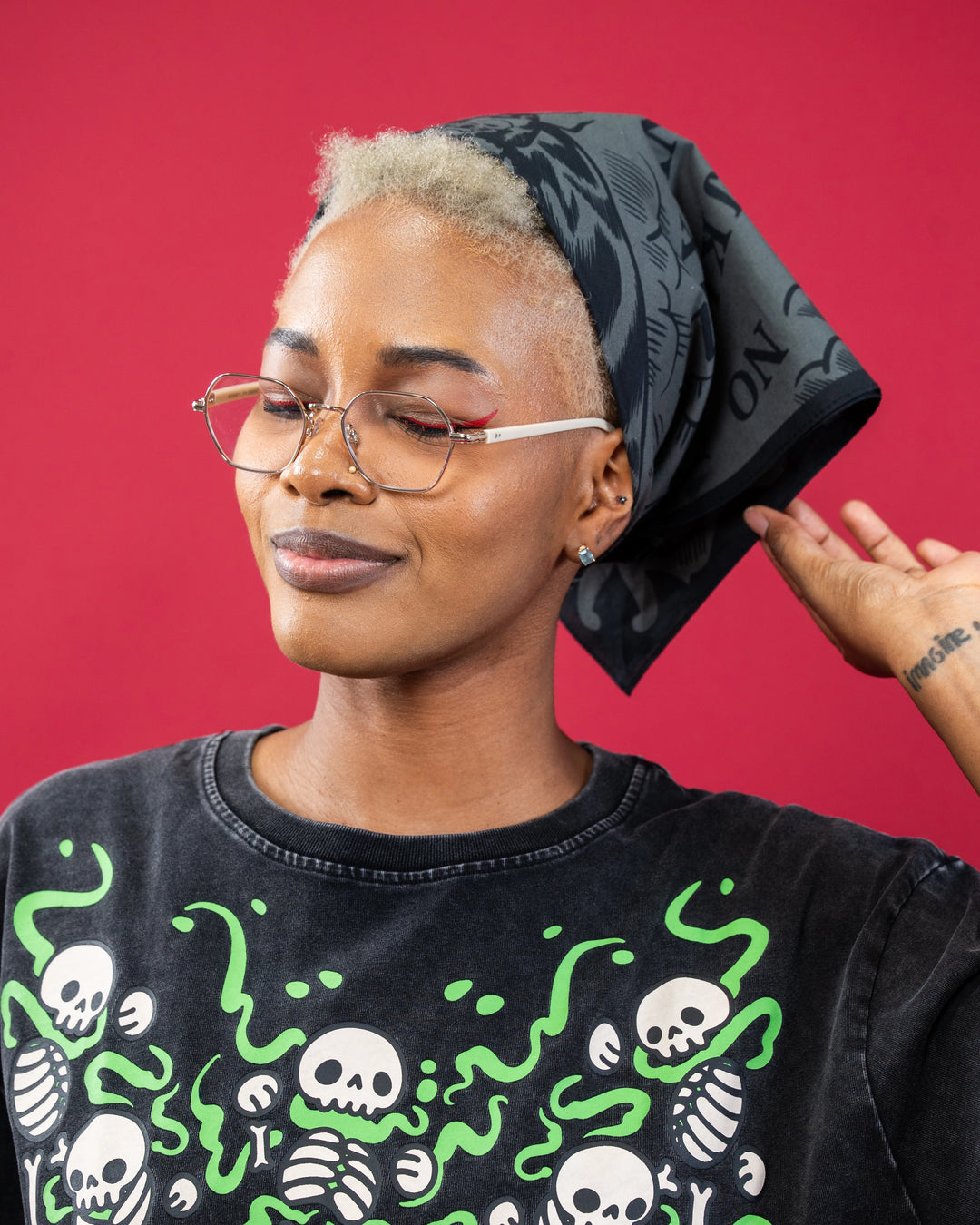 Black Ouija Bandana