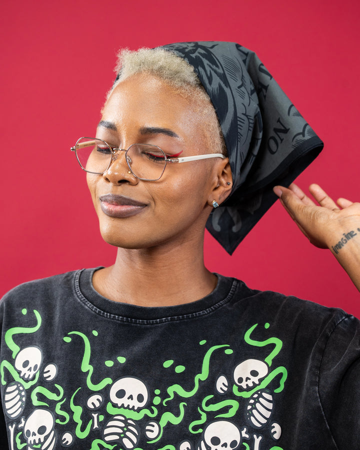 Black Ouija Bandana