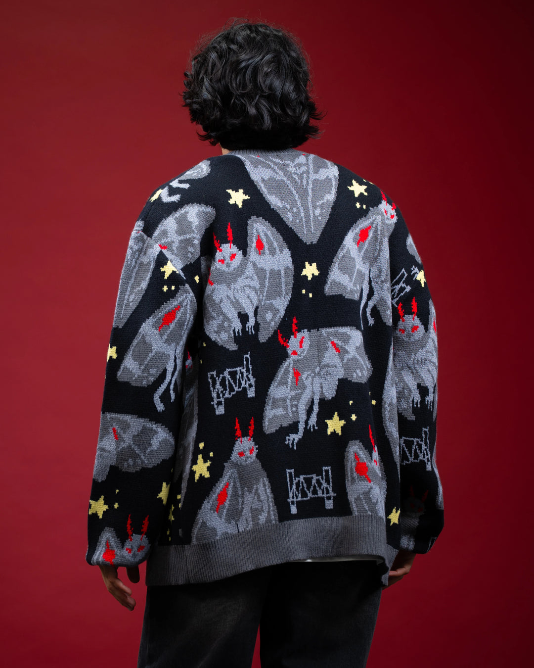 Mothmanin' Around Cardigan