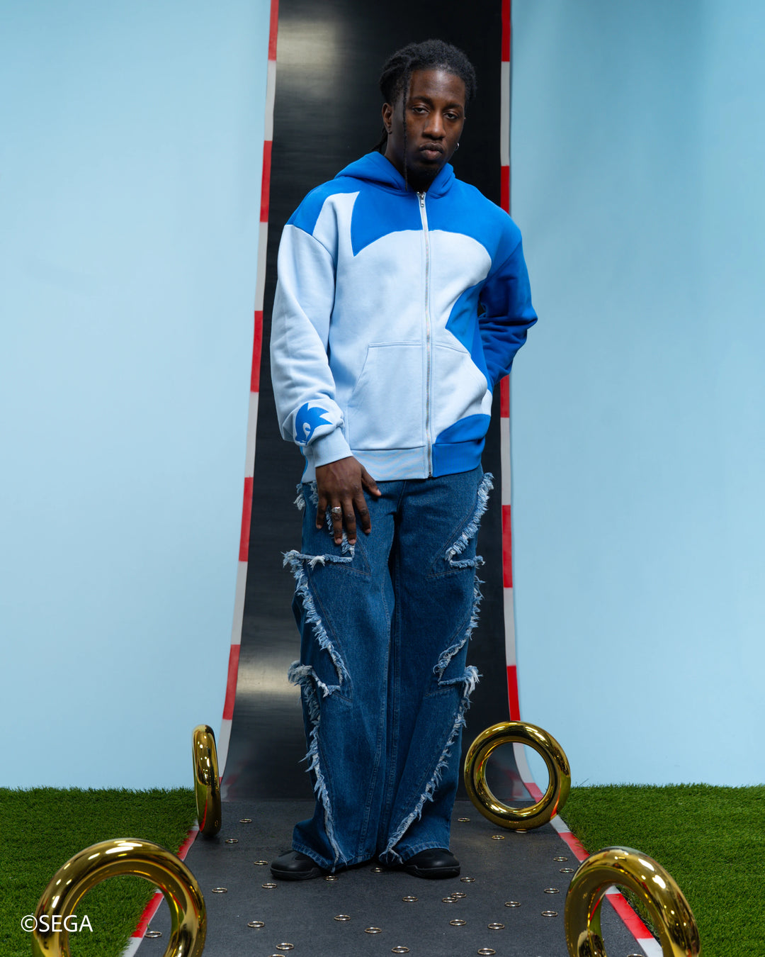 Sonic Zip Up Hoodie
