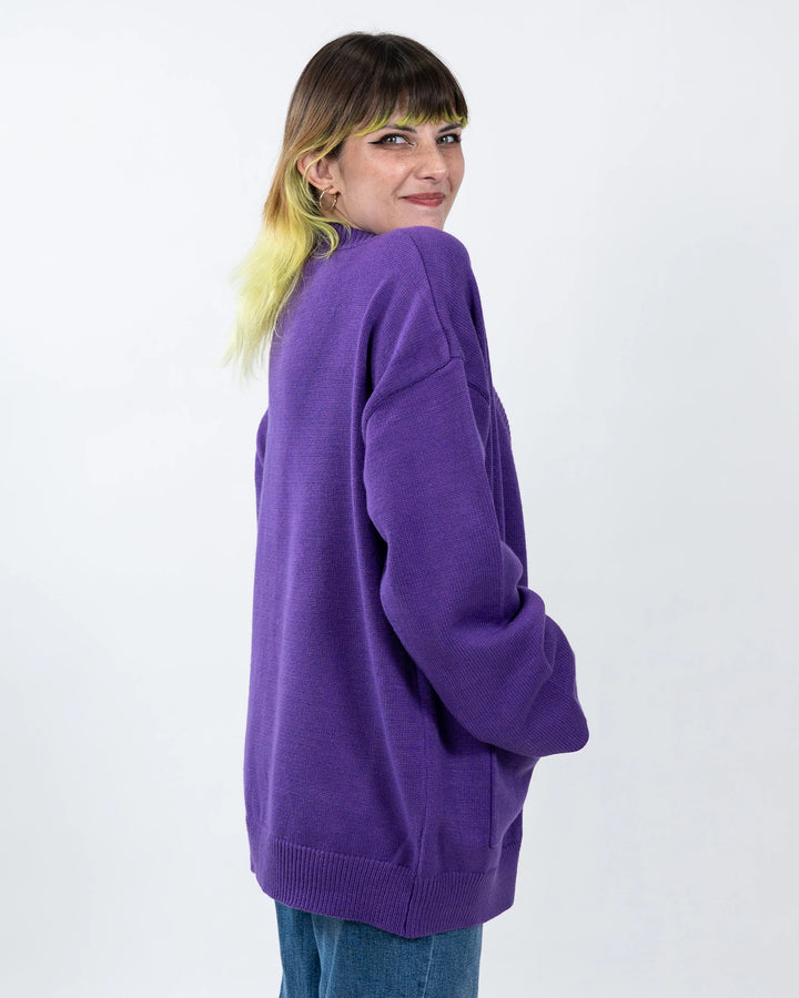 The DEEPEST Purple Cardigan