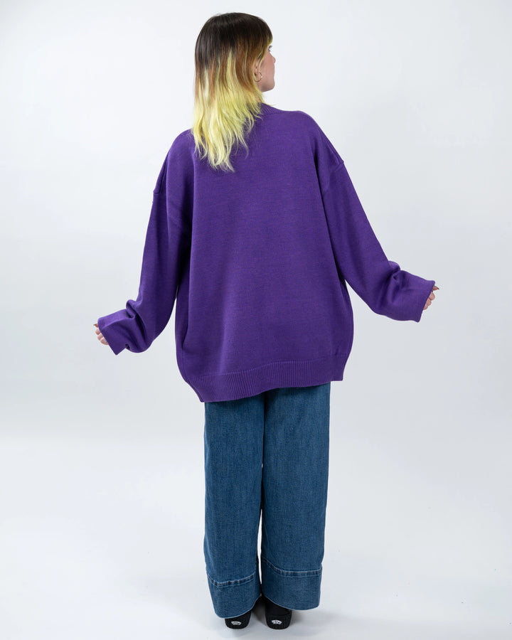 The DEEPEST Purple Cardigan