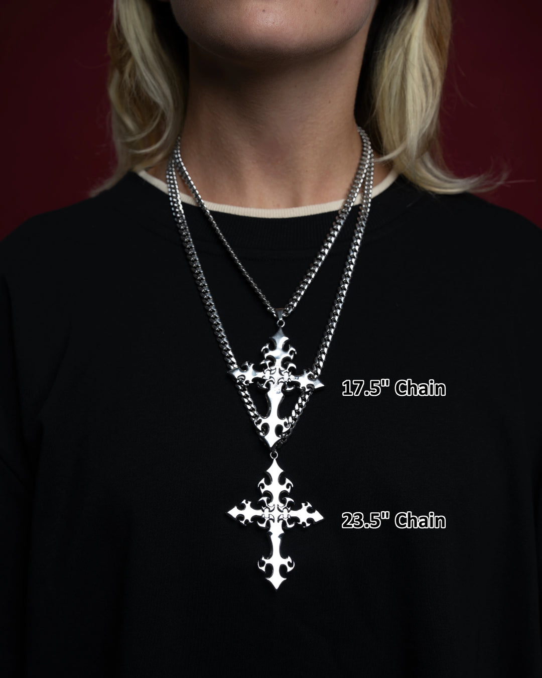 Cyber Cross Necklace