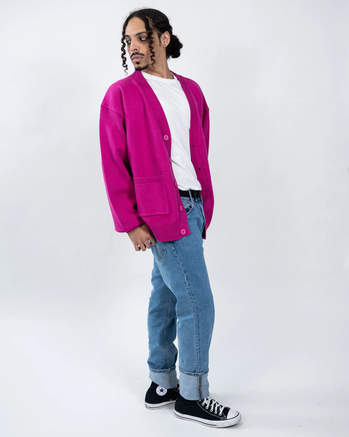 Navy Pink Cardigan
