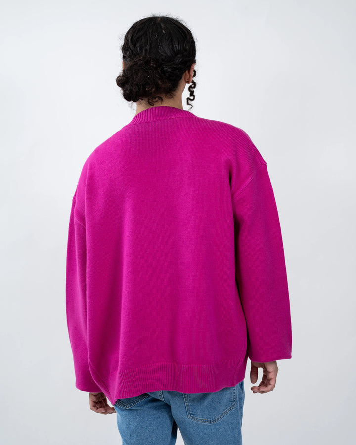 Navy Pink Cardigan