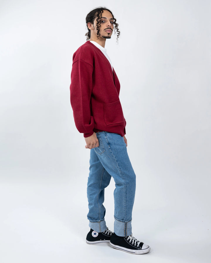 Burgundeez Nuts! Cardigan