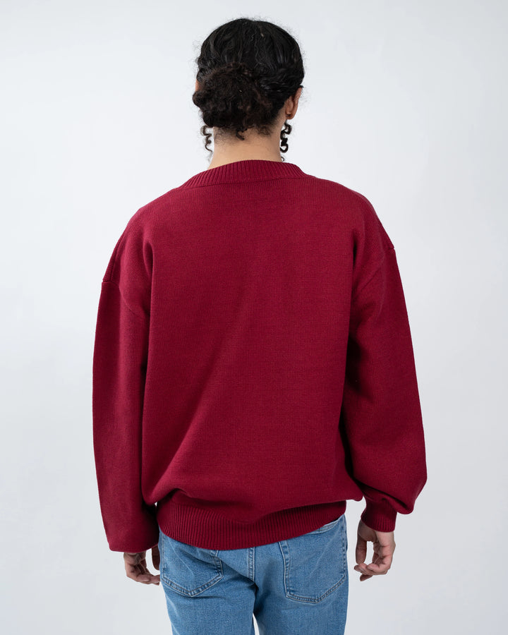 Burgundeez Nuts! Cardigan