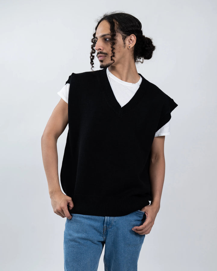 Dark White Vest