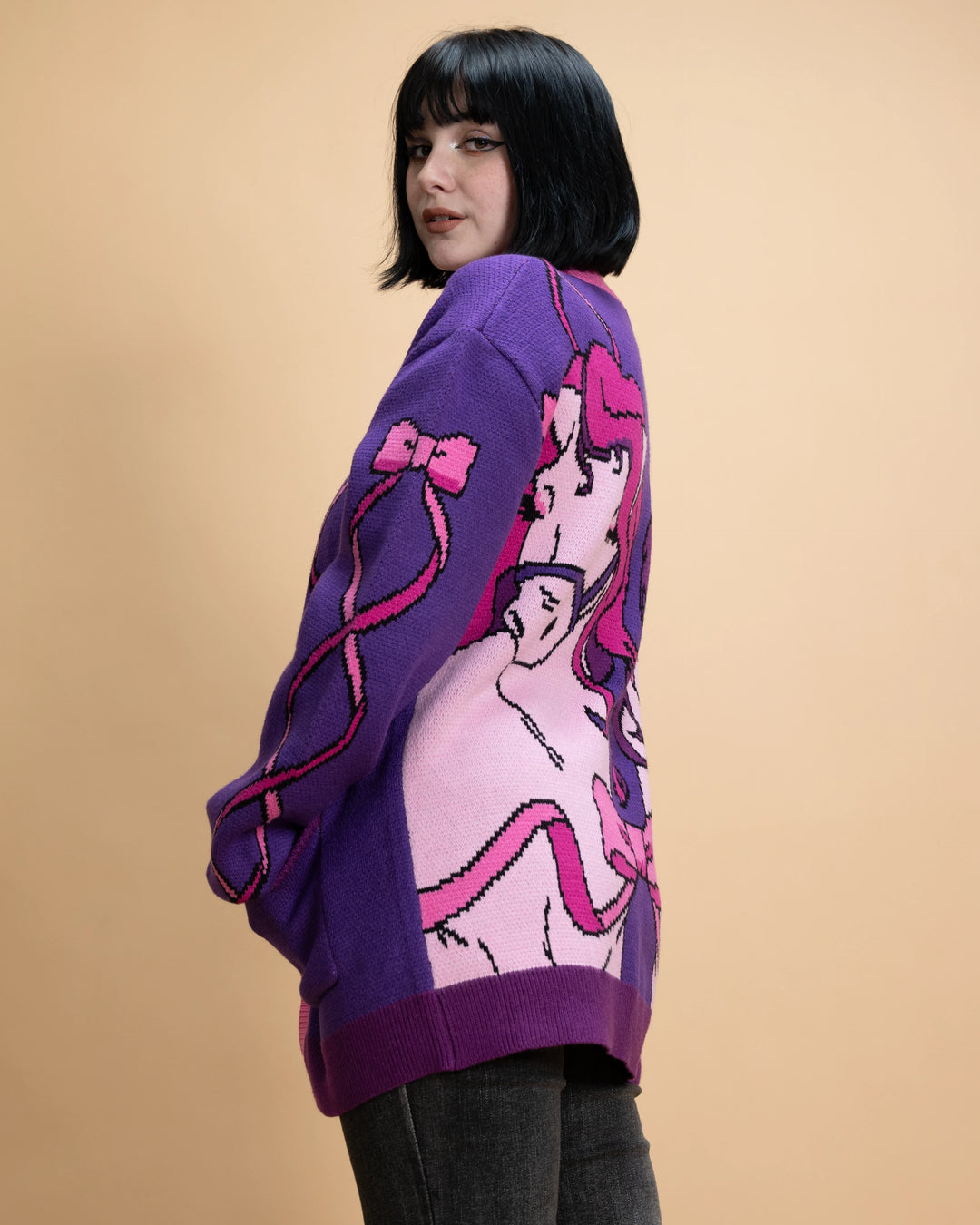 Ribbon Horse Cardigan