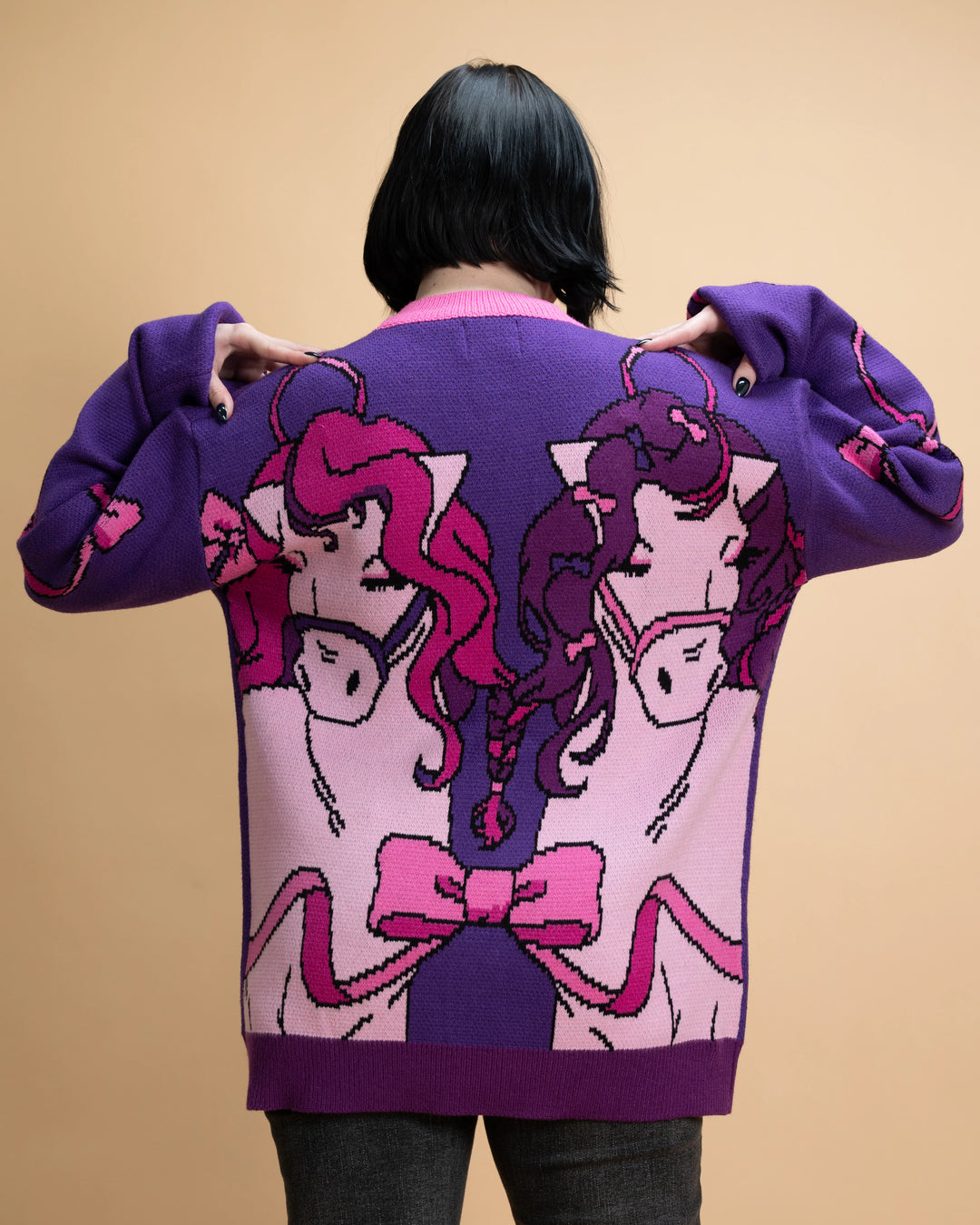 Ribbon Horse Cardigan