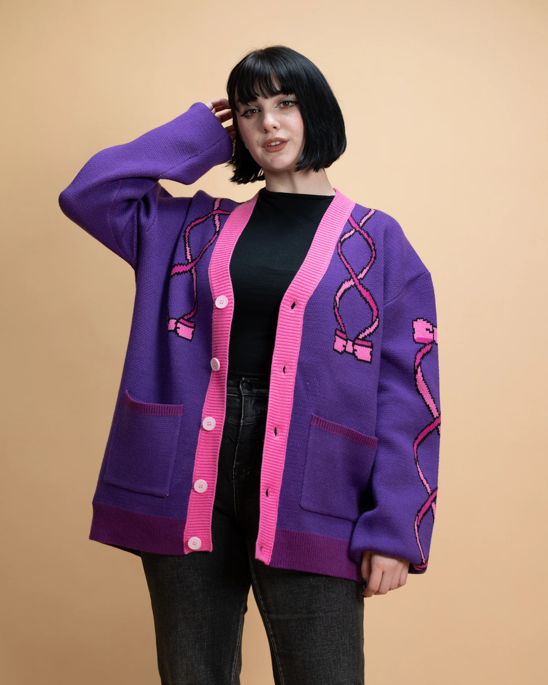 Ribbon Horse Cardigan