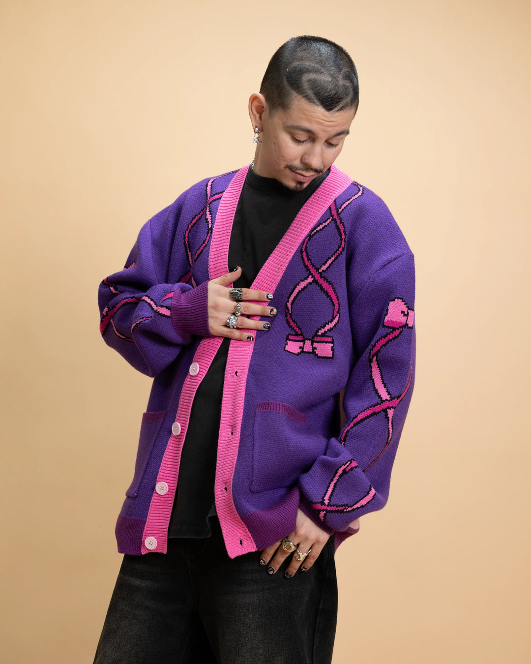 Ribbon Horse Cardigan